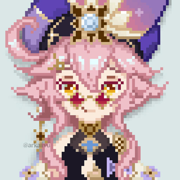 Dori pixel from Genshin Impact